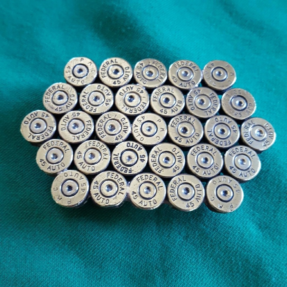 45 calibur bullethead belt buckle hand crafted